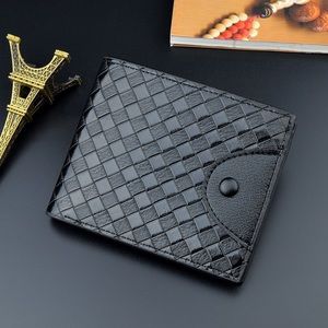 Wallet for Men,Fashion Trifold Snap Closure Small Wallet,Credit Card Holder